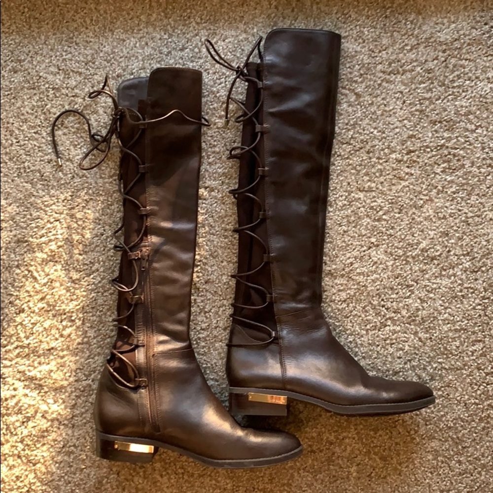 Vince Camuto Palenda Lace Up Back Riding Boots